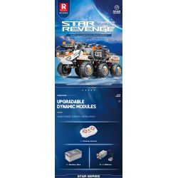 REOBRIX 99005 non  PHƯƠNG TIỆN VẬN CHUYỂN bộ đồ chơi xếp lắp ráp ghép mô hình  STAR REVENGE TRANSPORTER Kỹ Thuật Công Nghệ Cao Mô Hình Phương Tiện 1758 khối