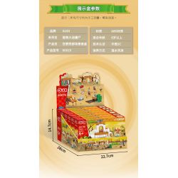 GUDI 60019 non  BỘ CẢNH TÂY TUỔI 6 LOẠI bộ đồ chơi xếp lắp ráp ghép mô hình Plants Vs Zombies Hoa Quả Nổi Giận 388 khối