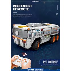 REOBRIX 99004 non  NGƯỜI CHỞ QUÂN bộ đồ chơi xếp lắp ráp ghép mô hình  STAR REVENGE CREW CARRIER Kỹ Thuật Công Nghệ Cao Mô Hình Phương Tiện 1298 khối