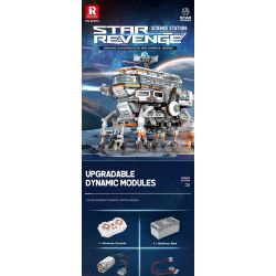REOBRIX 99003 non  MÁY ĐI BỘ bộ đồ chơi xếp lắp ráp ghép mô hình  STAR REVENGE SCIENCE STATION Kỹ Thuật Công Nghệ Cao Mô Hình Phương Tiện 1378 khối