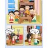 WEKKI 516401 non  NHÀ CỦA CHIBI MARUKO bộ đồ chơi xếp lắp ráp ghép mô hình CHIBI MARUKO CHAN 3138 khối