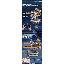 REOBRIX 99002 non  SÚNG PHÒNG KHÔNG bộ đồ chơi xếp lắp ráp ghép mô hình  STAR REVENGE ANTI-AIRCRAFT CONNON Kỹ Thuật Công Nghệ Cao Mô Hình Phương Tiện 850 khối