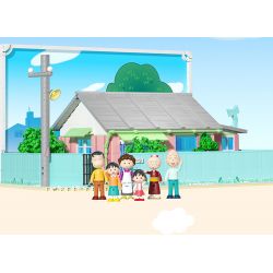 WEKKI 516401 non  NHÀ CỦA CHIBI MARUKO bộ đồ chơi xếp lắp ráp ghép mô hình CHIBI MARUKO CHAN 3138 khối