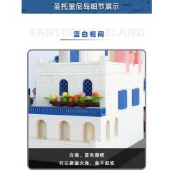 WANGE 6230 non  SANTORINI bộ đồ chơi xếp lắp ráp ghép mô hình Buildings 1372 khối