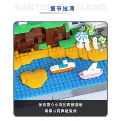 WANGE 6230 non  SANTORINI bộ đồ chơi xếp lắp ráp ghép mô hình Buildings 1372 khối