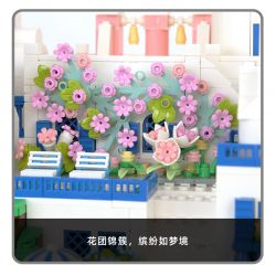 WANGE 6230 non  SANTORINI bộ đồ chơi xếp lắp ráp ghép mô hình Buildings 1372 khối