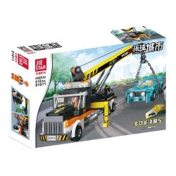 JIESTAR 51011 non  MÁY PHÁ HỦY ĐA CHỨC NĂNG bộ đồ chơi xếp lắp ráp ghép mô hình City Thành Phố 419 khối