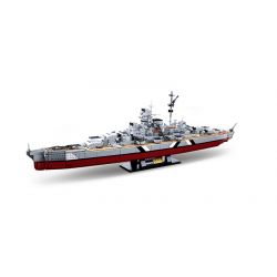 SLUBAN M38-B1102 B1102 1102 M38B1102 38-B1102 non  THIẾT GIÁP HẠM BISMARCK tỷ lệ 1:350 bộ đồ chơi xếp lắp ráp ghép mô hình Creator KMS BISMARCK Sáng Tạo 1849 khối