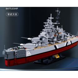 SLUBAN M38-B1102 B1102 1102 M38B1102 38-B1102 non  THIẾT GIÁP HẠM BISMARCK tỷ lệ 1:350 bộ đồ chơi xếp lắp ráp ghép mô hình Creator KMS BISMARCK Sáng Tạo 1849 khối