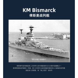 SLUBAN M38-B1102 B1102 1102 M38B1102 38-B1102 non  THIẾT GIÁP HẠM BISMARCK tỷ lệ 1:350 bộ đồ chơi xếp lắp ráp ghép mô hình Creator KMS BISMARCK Sáng Tạo 1849 khối