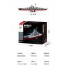 SLUBAN M38-B1102 B1102 1102 M38B1102 38-B1102 non  THIẾT GIÁP HẠM BISMARCK tỷ lệ 1:350 bộ đồ chơi xếp lắp ráp ghép mô hình Creator KMS BISMARCK Sáng Tạo 1849 khối