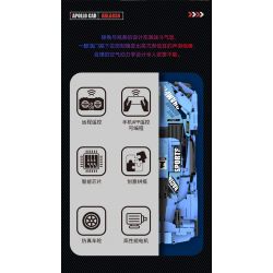 乐伽智 8808 non  TĂNG TỐC APOLLO IE ROADSTER bộ đồ chơi xếp lắp ráp ghép mô hình  APOLLO IE SUPERCAR Kỹ Thuật Công Nghệ Cao Mô Hình Phương Tiện 1286 khối