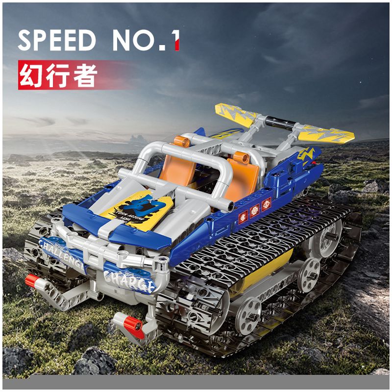 乐伽智 8801 non  LẬP TRÌNH RACING PHANTOM WALKER TRACKED CAR bộ đồ chơi xếp lắp ráp ghép mô hình  Kỹ Thuật Công Nghệ Cao Mô Hình Phương Tiện 442 khối