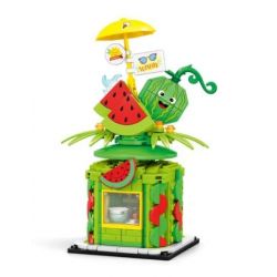 SEMBO 601627 non  NƯỚC ÉP DƯA HẤU bộ đồ chơi xếp lắp ráp ghép mô hình City Thành Phố 336 khối