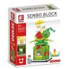 SEMBO 601627 non  NƯỚC ÉP DƯA HẤU bộ đồ chơi xếp lắp ráp ghép mô hình City Thành Phố 336 khối