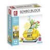 SEMBO 601626 non  CỬA HÀNG NƯỚC CHANH bộ đồ chơi xếp lắp ráp ghép mô hình City LEMON JUICE Thành Phố 300 khối