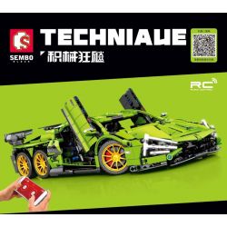 SEMBO 701001 non  BÒ XANH SÁU VÒNG bộ đồ chơi xếp lắp ráp ghép mô hình  Kỹ Thuật Công Nghệ Cao Mô Hình Phương Tiện 1475 khối