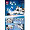 SEMBO 203329 non  MÁY BAY VŨ TRỤ bộ đồ chơi xếp lắp ráp ghép mô hình Space SEA OF STARS Thám Hiểm Không Gian 1092 khối