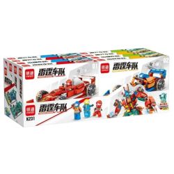 MINGDI K231 non  ĐỘI SẤM SÉT bộ đồ chơi xếp lắp ráp ghép mô hình Racers Đua Tốc Độ 789 khối