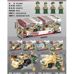 MEILIAN 98141 non  TIỀN TUYẾN bộ đồ chơi xếp lắp ráp ghép mô hình FRONT ASSAULT 1204 khối