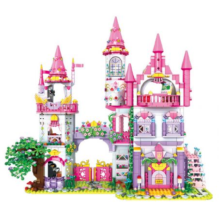 WOMA C0252 0252 non  LÂU ĐÀI EMMY bộ đồ chơi xếp lắp ráp ghép mô hình Girl FAIRY LAND Con Gái 1892 khối