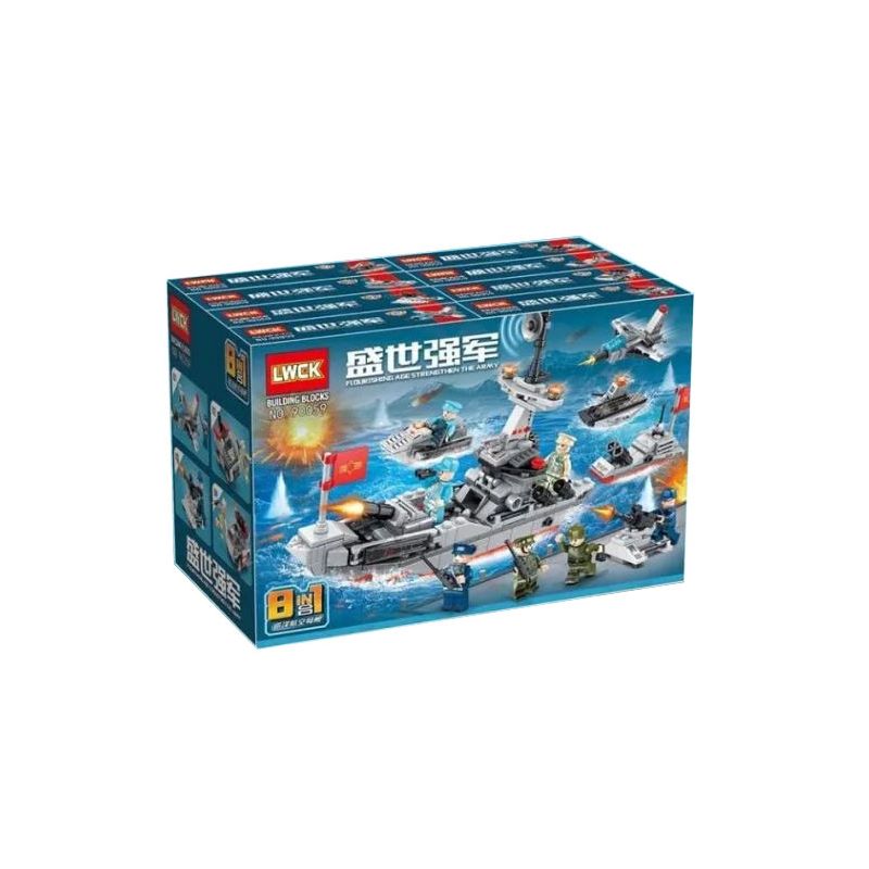 LWCK 90059 non  TÀU SÂN BAY CRUISE 8 KẾT HỢP bộ đồ chơi xếp lắp ráp ghép mô hình Flourishing Age Strengthen The Army FLOLIRISHING AGE STRENGTHEN ARMY 428 khối