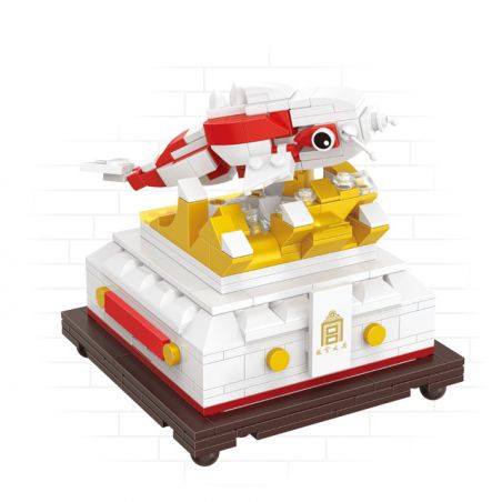 HAPPY BUILD SHINEYU XINYU YC-31001-4 31001-4 YC31001-4 non  HỘP LƯU TRỮ IN CÁ bộ đồ chơi xếp lắp ráp ghép mô hình Forbidden City Stationery Văn Phòng Phẩm Tử Cấm Thành 322 khối