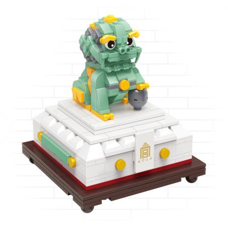 HAPPY BUILD SHINEYU XINYU YC-31001-3 31001-3 YC31001-3 non  HỘP ĐỰNG HÌNH SƯ TỬ bộ đồ chơi xếp lắp ráp ghép mô hình Forbidden City Stationery Văn Phòng Phẩm Tử Cấm Thành 361 khối