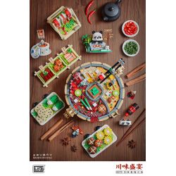 LOZ 1072 non  LẨU KIỂU TỨ XUYÊN SHIWAN bộ đồ chơi xếp lắp ráp ghép mô hình Creator Sáng Tạo 4344 khối