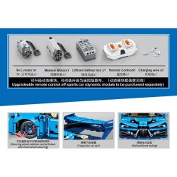 SEMBO 701963 non  BUGATTI SÁU BÁNH bộ đồ chơi xếp lắp ráp ghép mô hình  Kỹ Thuật Công Nghệ Cao Mô Hình Phương Tiện 1555 khối