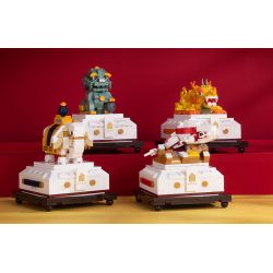 HAPPY BUILD SHINEYU XINYU YC-31001-1 31001-1 YC31001-1 non  HỘP LƯU TRỮ BAOYIN bộ đồ chơi xếp lắp ráp ghép mô hình Forbidden City Stationery Văn Phòng Phẩm Tử Cấm Thành 367 khối