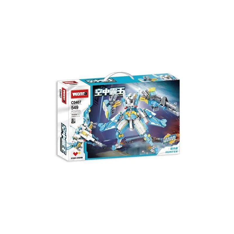 WOMA C0407 0407 non  THỢ SĂN BẦU TRỜI SKYMASTER bộ đồ chơi xếp lắp ráp ghép mô hình Creator Sáng Tạo 549 khối
