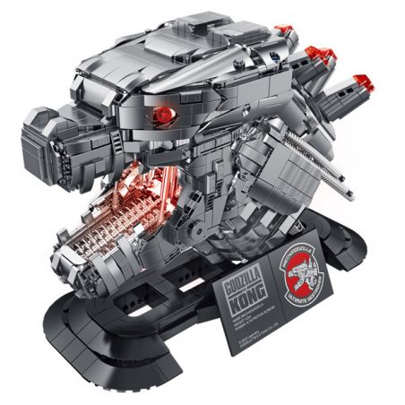 INBRIXX 687403 non  QUÁI VẬT MÁY MÓC bộ đồ chơi xếp lắp ráp ghép mô hình GODZILLA VS. KONG 2595 khối