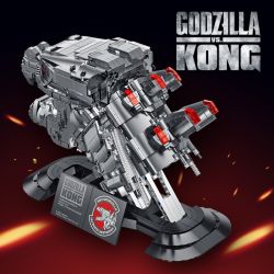 INBRIXX 687403 non  QUÁI VẬT MÁY MÓC bộ đồ chơi xếp lắp ráp ghép mô hình GODZILLA VS. KONG 2595 khối
