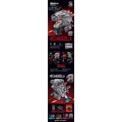 INBRIXX 687403 non  QUÁI VẬT MÁY MÓC bộ đồ chơi xếp lắp ráp ghép mô hình GODZILLA VS. KONG 2595 khối