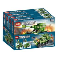 LWCK 90044 non  CỖ XE CÓ BÁNH bộ đồ chơi xếp lắp ráp ghép mô hình Military Army STRONG ARMY Quân Sự Bộ Đội