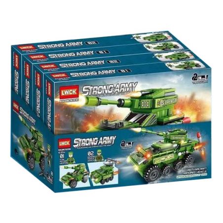 LWCK 90044 non  CỖ XE CÓ BÁNH bộ đồ chơi xếp lắp ráp ghép mô hình Military Army STRONG ARMY Quân Sự Bộ Đội