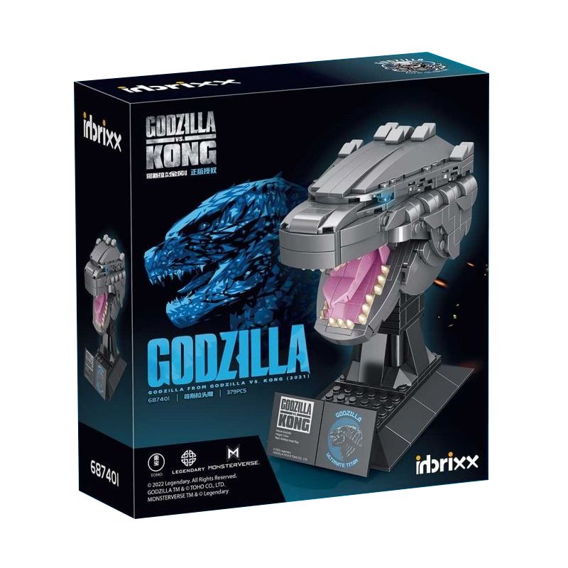 INBRIXX 687401 non  THẦN ZILLA bộ đồ chơi xếp lắp ráp ghép mô hình GODZILLA VS. KONG 379 khối