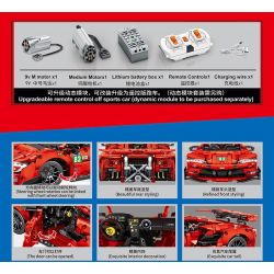 SEMBO 701955 non  SIÊU NGỰA RỰC LỬA bộ đồ chơi xếp lắp ráp ghép mô hình  Kỹ Thuật Công Nghệ Cao Mô Hình Phương Tiện 1374 khối