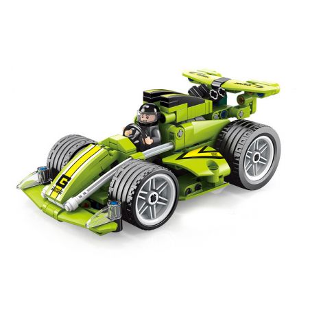 ACHKO 60033 non  CUỘC ĐUA CÔNG NGHỆ F1 XE ĐƯA ĐÓN KÉO LÙI bộ đồ chơi xếp lắp ráp ghép mô hình  Kỹ Thuật Công Nghệ Cao Mô Hình Phương Tiện 221 khối