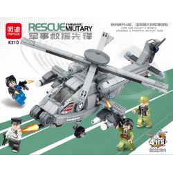 MINGDI K210 non  SỰ KẾT HỢP QUÂN ĐỘI CỨU HỘ TIÊN PHONG 4 bộ đồ chơi xếp lắp ráp ghép mô hình Military Army RESCUE VANGUARD MILITARY Quân Sự Bộ Đội 567 khối