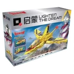 Enlighten 75037 Qman 75037 non  CHIM ÉN CHIẾN THẮNG 1 bộ đồ chơi xếp lắp ráp ghép mô hình Ultraman Vệ Binh Vũ Trụ Siêu Nhân Điện Quang 470 khối