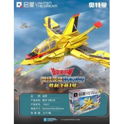 Enlighten 75037 Qman 75037 non  CHIM ÉN CHIẾN THẮNG 1 bộ đồ chơi xếp lắp ráp ghép mô hình Ultraman Vệ Binh Vũ Trụ Siêu Nhân Điện Quang 470 khối