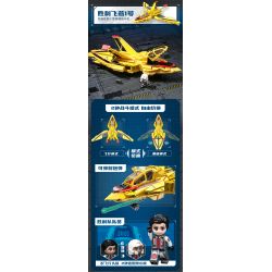 Enlighten 75037 Qman 75037 non  CHIM ÉN CHIẾN THẮNG 1 bộ đồ chơi xếp lắp ráp ghép mô hình Ultraman Vệ Binh Vũ Trụ Siêu Nhân Điện Quang 470 khối