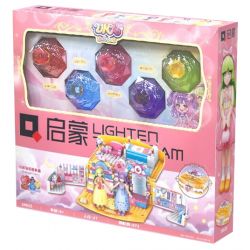 Enlighten 34015 Qman 34015 non  CRYSTAL GIRL HỘP QUÀ PHA LÊ SANG TRỌNG bộ đồ chơi xếp lắp ráp ghép mô hình UNA Con Gái 671 khối
