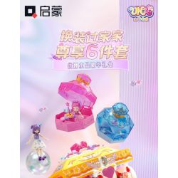 Enlighten 34015 Qman 34015 non  CRYSTAL GIRL HỘP QUÀ PHA LÊ SANG TRỌNG bộ đồ chơi xếp lắp ráp ghép mô hình UNA Con Gái 671 khối