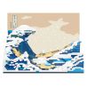 MOYU BLOCK MY97043 97043 non  LƯỚT SÓNG KANAGAWA bộ đồ chơi xếp lắp ráp ghép mô hình Arts & Crafts THE GREAT WAVE OFF KANAGAWA 2296 khối
