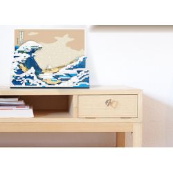MOYU BLOCK MY97043 97043 non  LƯỚT SÓNG KANAGAWA bộ đồ chơi xếp lắp ráp ghép mô hình Arts & Crafts THE GREAT WAVE OFF KANAGAWA 2296 khối