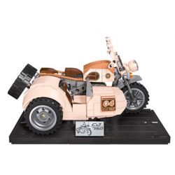 JIESTAR 92304 non  XE MÁY TRƯỜNG GIANG 750 bộ đồ chơi xếp lắp ráp ghép mô hình CJ 750 361 khối