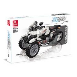 JIESTAR 92303 non  ĐUA XE NHỰA ĐƯỜNG HONDA NEOWING bộ đồ chơi xếp lắp ráp ghép mô hình HONDA NEO WING 346 khối